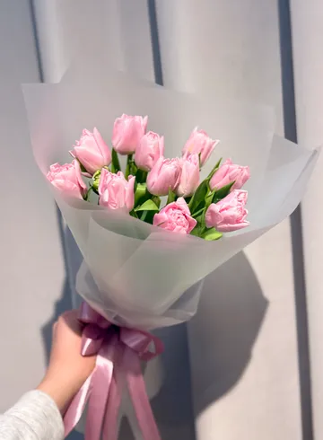 Букет из тюльпанов &laquo;Первая капель&raquo; от интернет-магазина цветов в 