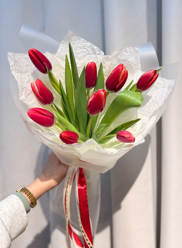 Букет из тюльпанов &laquo;Весенний&raquo; от интернет-магазина цветов в 