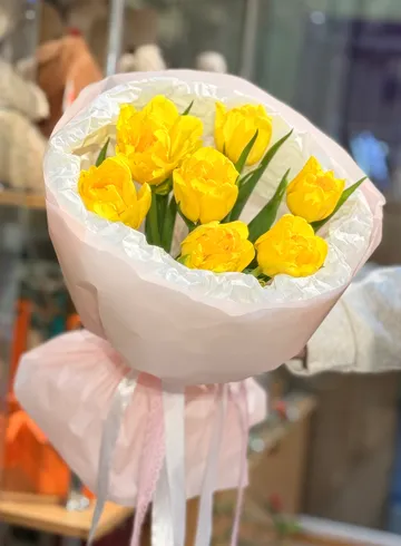 Букет из тюльпанов &laquo;Карри&raquo; от интернет-магазина цветов в 
