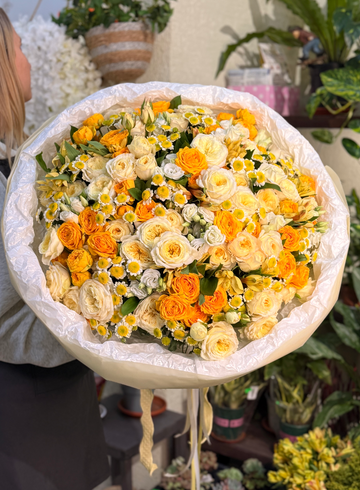 Букет из кустовых роз &laquo;Доброе утро&raquo; от интернет-магазина цветов в 