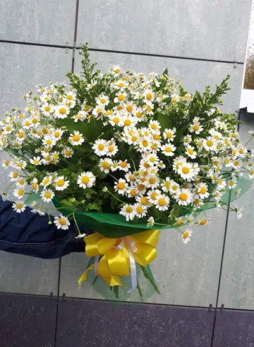 Букет из матрикарии «Летний» от интернет-магазина цветов в 