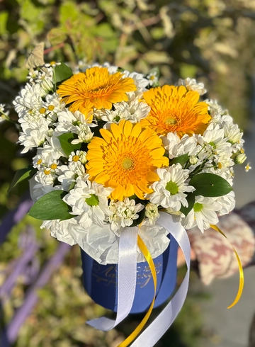 Композиция с герберой «Моя любовь» от интернет-магазина цветов в 