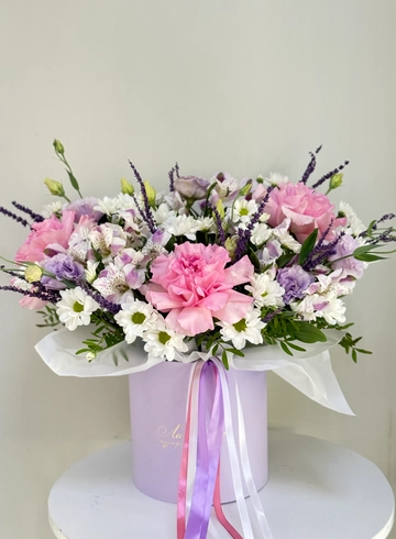 Композиция «Розовая нежность» от интернет-магазина цветов в 