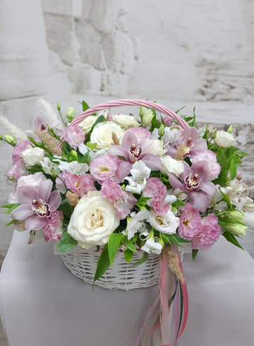 Композиция с орхидеей &laquo;Облако&raquo; от интернет-магазина цветов в 