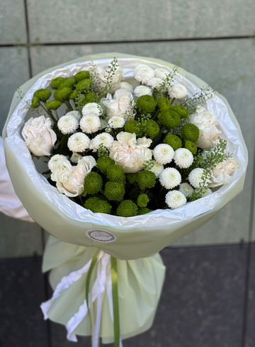 Букет из хризантемы «Летний» от интернет-магазина цветов в 