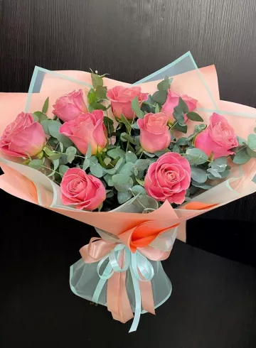 Букет из роз «Фламинго» от интернет-магазина цветов в 