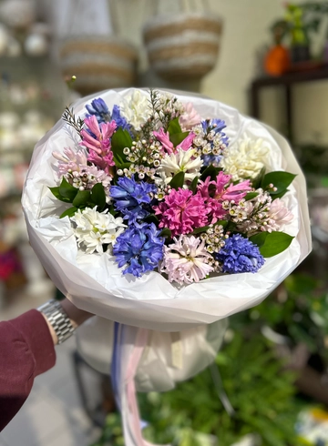 Букет из гиацинтов &laquo;Улыбка&raquo; от интернет-магазина цветов в 