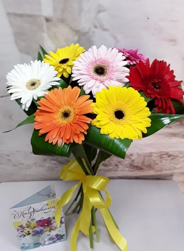 Букет из гербер «Хорошее настроение» от интернет-магазина цветов в 