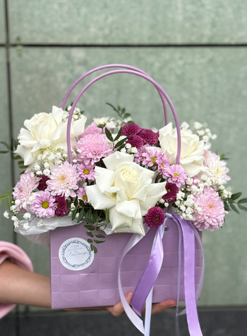 Композиция с розой «Стиль» от интернет-магазина цветов в 